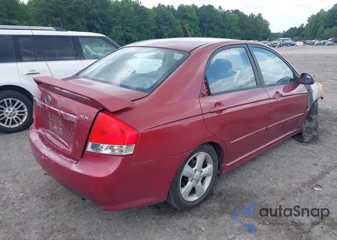 2008 Kia Spectra Sx из США, поврежденный, VIN KNAFE121085014600